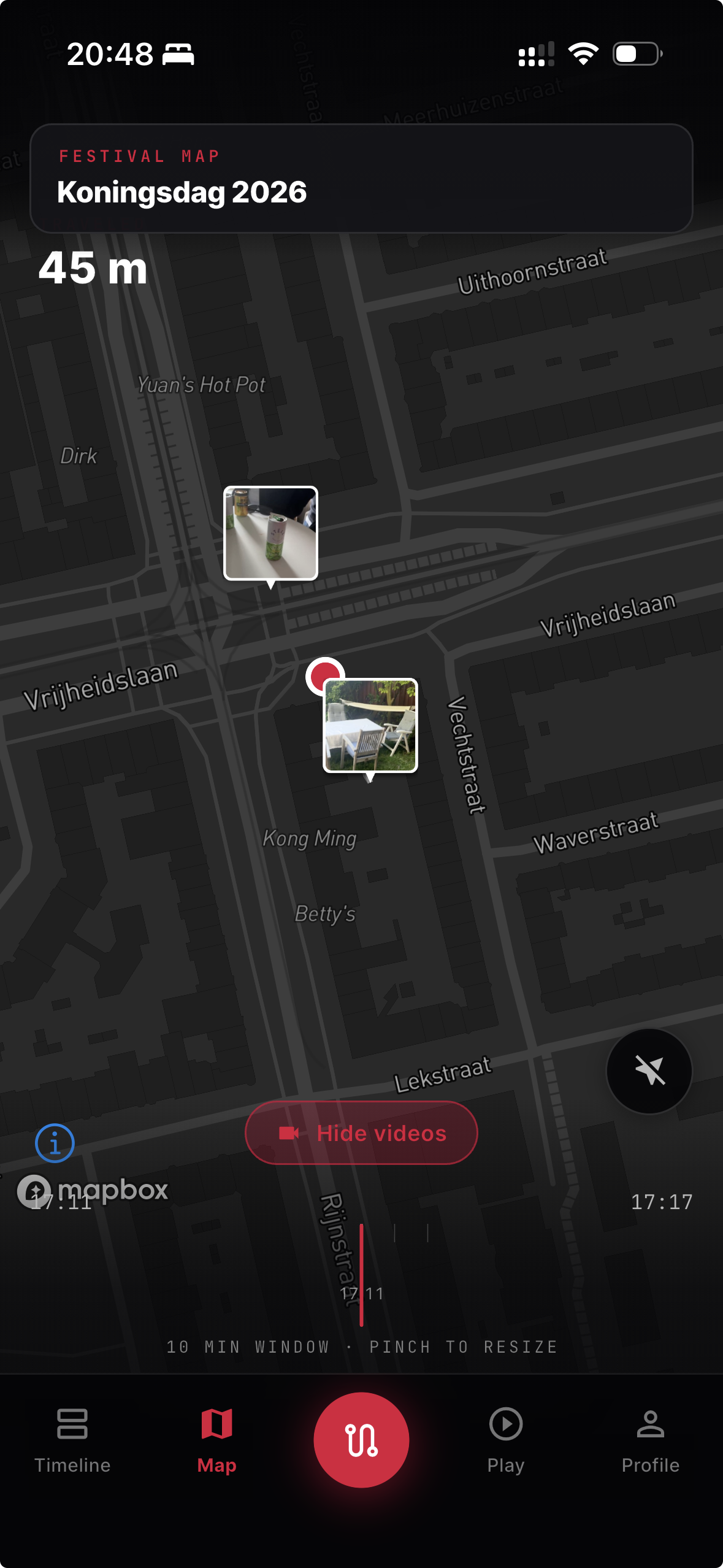 Experience Mode map